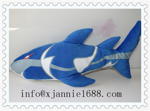 plush blue shark