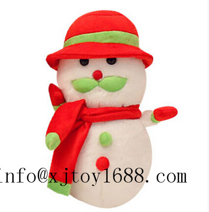plush christmas snowman for kids