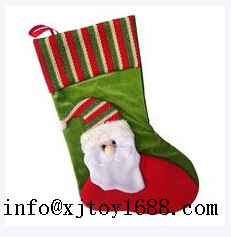 plush christmas socks & christmas bag