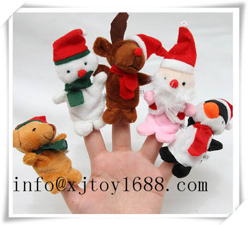plush hand puppet and finger puppet